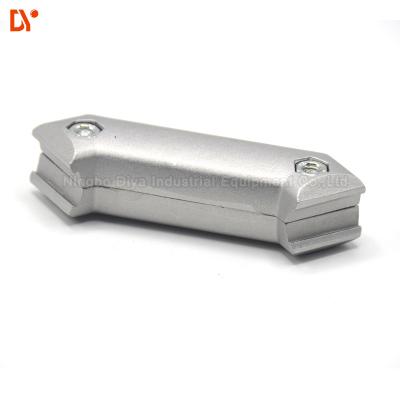 China Conector de aluminio doble del tubo del grado OD28mm ISO de la cara 45 en venta