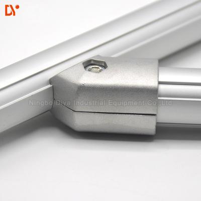 China Outer Type 45° Connecting OD 28MM Aluminum Pipe Connector for sale