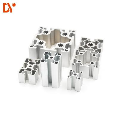 China la ronda de aluminio del cuadrado del ángulo de pared 6063-t5 formo el perfil de aluminio del carril de madera de la protuberancia de encargo de aluminio del grano en venta