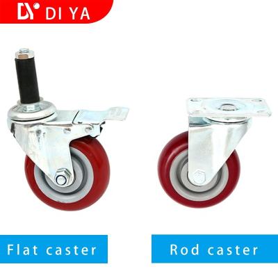 China DY77 6 Inch Industrial Iron Swivel Caster Wheels Heavy Duty Running for sale