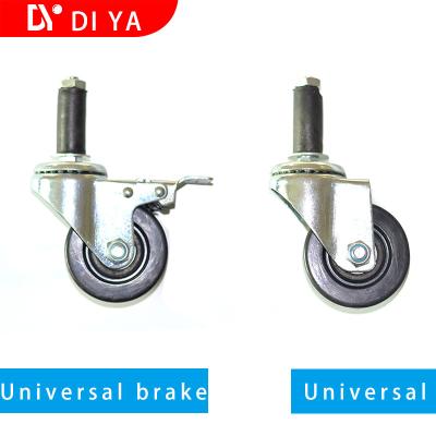 China Anti Static Industrial Caster Wheels Plunger Rod 3 Inch for sale
