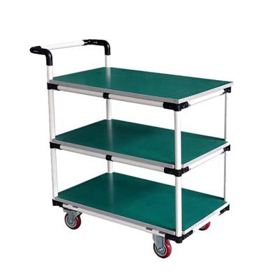 China Aluminium Turn Over Hand Pull Cart Steel Platform For Warehouse for sale