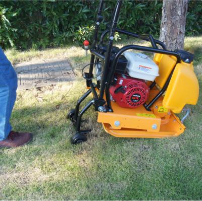 China Shock Absorbing Portable Plate Compactor Gasoline Vibrating Soil Compactor for sale