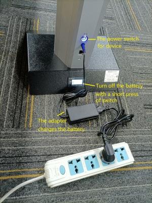 China Face Recognition Device Chargeable Floor Stander With Lithium Battery for sale