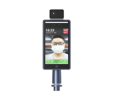 China Dispositivo térmico do reconhecimento de cara do comparecimento do tempo com o tela táctil de 8 polegadas à venda