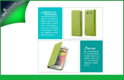 China Eco-friendly Green Flip HTC Cell Phone Case ,  HTC Sensation XL Cases for sale