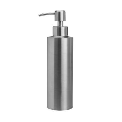 China Rust Proof Aluminium Metal Stainless Steel Lotion Pump Bottle 350ml For Liquid Soap Shampoo for sale