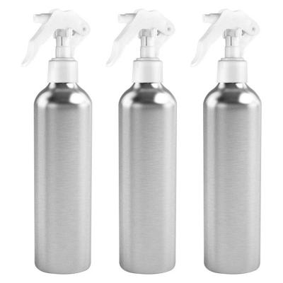 China Silver Aluminum Pump Spray Bottle 100ml 200ml 300ml 400ml 500ml for sale