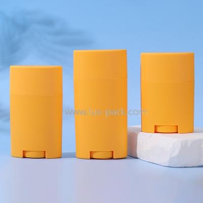 China Plastic Packaging Container Reusable Deodorant Balm Stick Top Rotation Cosmetic for sale