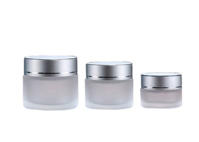 China Silver Aluminum Lid Cosmetic Cream Jar Safety Good Sealing Performance for sale