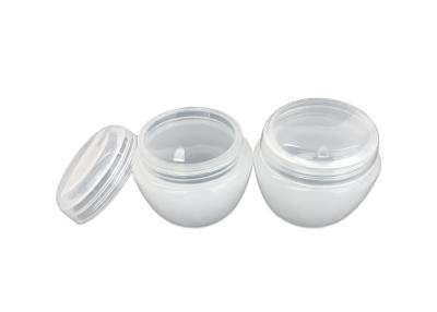 China Compact White Empty Makeup Containers Airless Cream Jar Corrosion Resistant for sale