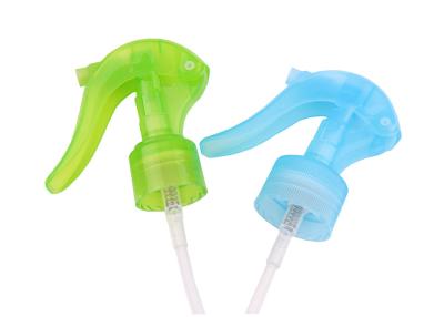 China Small Ribbed Hand Trigger Sprayer Customized Color And Tube Length for sale
