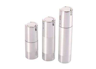 China Embalaje cosmético de la fundación de la botella de aluminio de la bomba recargable y reutilizable en venta