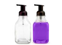 China Transparent Glass Empty Foam Pump Bottles Durable Smooth Surface for sale