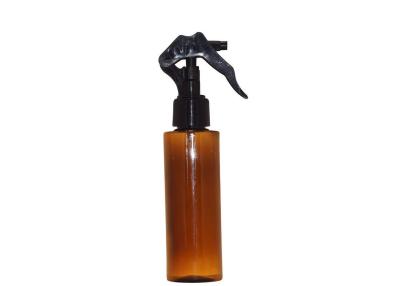 China Brown Plastic Cosmetic Spray Bottles With Mini Trigger BPA Free for sale