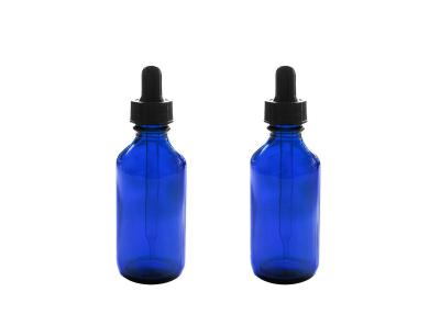 China Botellas de aceite esencial vacías azules que almacenan las sustancias químicas de la química de los perfumes en venta