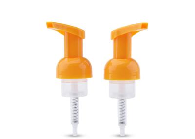 Chine Basse consommation de savon de savon de distributeur de pompe de flaque en plastique orange non à vendre