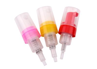 China Red Pink Yellow Foaming Soap Pumps  Leakage Proof  For Cosmetic Bottle for sale
