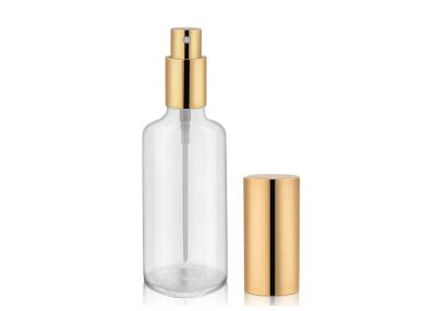 China Fine Mist Perfume Spray Bottle  Clear Glass Refillable Spray Bottle for sale
