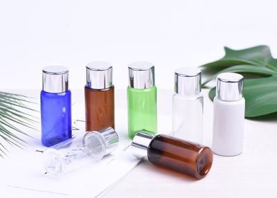 China 15ML Plastic Cosmetic Bottles , BPA Free Empty PET Bottle With Aluminum Lid for sale
