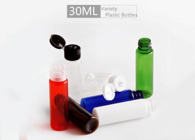 China Pump Plastic Cosmetic Bottles , Multi Colors 30ml Flip Cap Bottle For Shampoo for sale