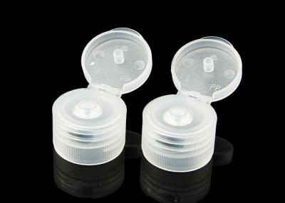 China Small Cosmetic Bottle Caps , Clear Plastic Bottle Lids 18 / 410 20 / 410 Forsted for sale