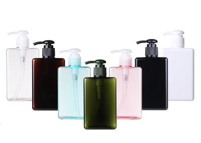 Chine 280ml vident la bouteille de lotion, utilisation en plastique carrée de shampooing d'emballage de bouteille de lotion à vendre