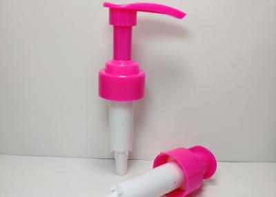 China Hand Pink Color SGS 33/410mm Lotion Dispenser Pump for sale