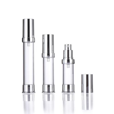 China Portable Lightweight  100Ml Airless Pump Lotion Bottle Cosmetic Plastic Airless Bottle for sale