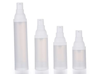 China bereiften kosmetische luftlose PlastikPumpflaschen 15ml transparentes zu verkaufen