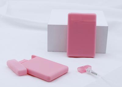 China Refillable Pink Fine Mist Credit Card Spray Bottle For Perfume for sale