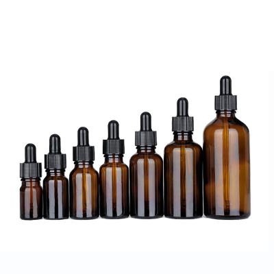 China 10ml Round Cosmetic Dropper Bottle Essential Oil for sale