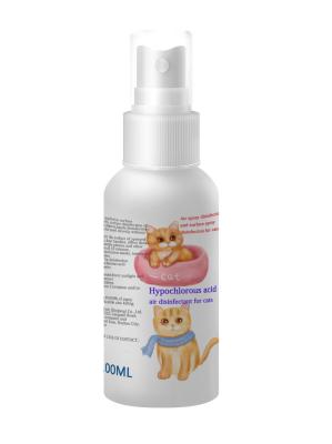 China 100ml Air Hypochlorous Acid Disinfectant Transparent For Cats Safe And No Residue for sale