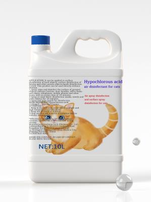 China Desinfección desinfectante del aire de los animales domésticos para la solución ácida hipoclorosa de los gatos 10L en venta