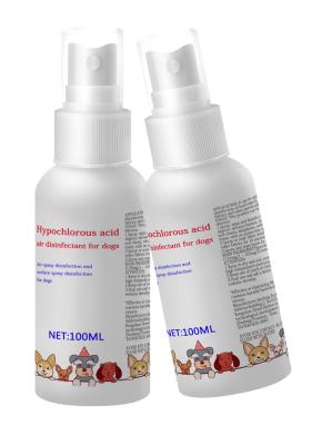 China Hypochlorous Acid Pets Disinfectant  Safe & Non Toxic Dog Friendly Disinfectant 100ML for sale