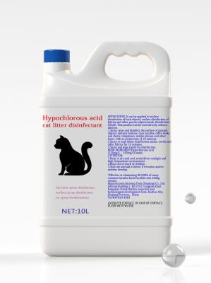 China Cat Litter Hypochlorous Acid Pets Disinfectant No Alcohol No Burning for sale