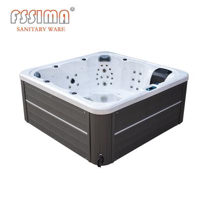 China Massage SPA Whirlpool Bath Tub 5 Person SPA Hot Tub With Lounger 2.1m Length for sale