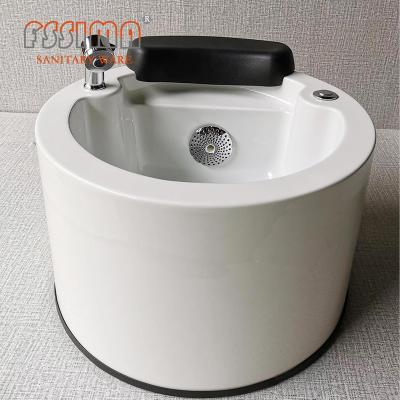 China Square Pedicure Foot Tub Durable Acrylic Foot Massage Tub 570X570X330mm for sale