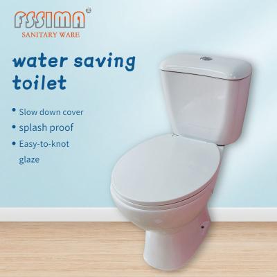 China Sanitary Ware Two Piece Toilets French Water System Wash Down 1pcs Toilet With Basin for sale