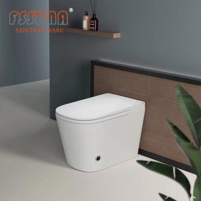 China Japanese Smart Toilet Bowl Watermark White Bidet Control 40KG for sale