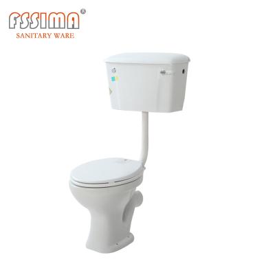 China High Efficiency Dual Flush 2 Piece Toilet Bowl Elongated 470x360x400mm for sale