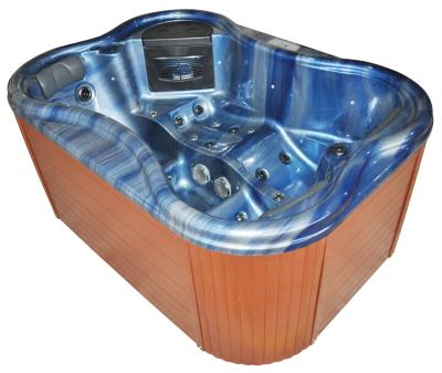 China Luxury Outdoor Spa Bathtub Freestanding 2 Person Spa Bathtub Outside for sale