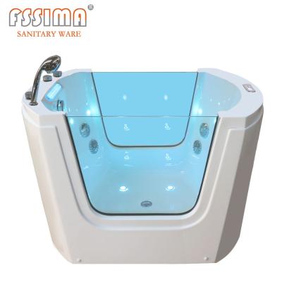 China Newborn Small Baby Massage Bathtub Freestanding With Led Lights FSSIMA for sale