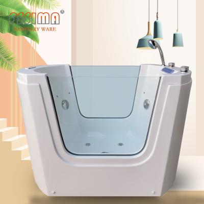 China Transparent Acrylic Baby Spa Bathtub Outdoor Hydro Massage 1220x850mm for sale
