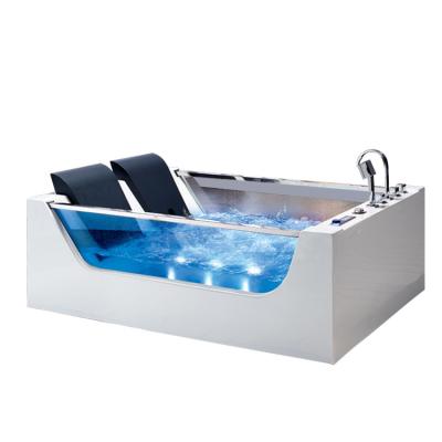 China 6ft 2 Person Corner Bathtub Luxury With Bubble Jet Whirlpool Waterfall Indoor for sale