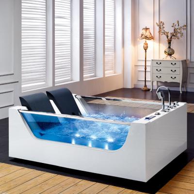 China 1.8m Hydrotherapy Massage Spa Bathtub For 2 Freestanding Jetted for sale