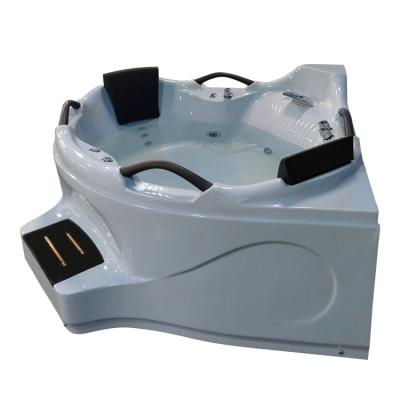 China Whirlpool Massage Hydrotherapy Double Pump Corner Bathtub Hot Tub 2 Persons Double Jakuzzy for sale