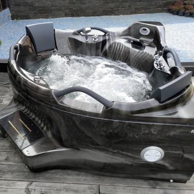China Jacuzzi Whirlpool Corner Jetted Tub 2 Person Sex Massage 1560x800mm for sale