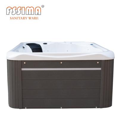 China Whirlpool Massage Outdoor SPA Bathtub Freestanding 3 People Hot Tub for sale