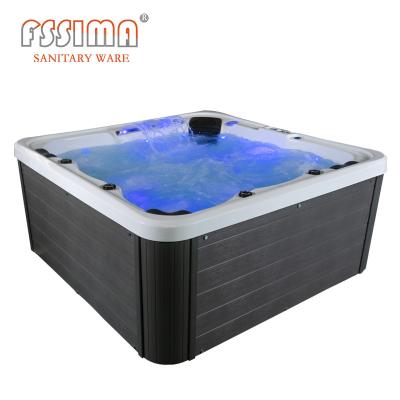China Air Jets Massage Bathtub Easy Cleaning Outdoor Spa Pools Hot Tub For 5 Person for sale